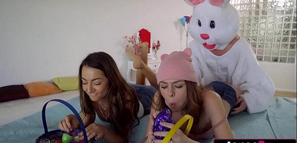  Pervy Stepbro Gets Stepsis and Her Hot Friend On Easter (Alex Blake, Lily Adams)